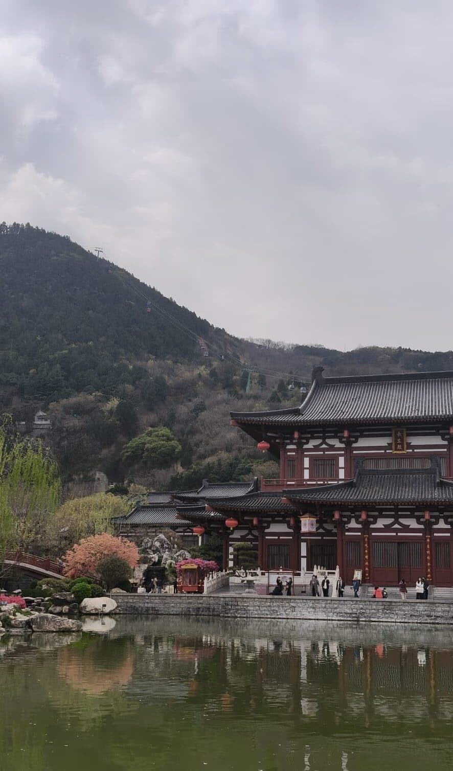 Temple beside a lake