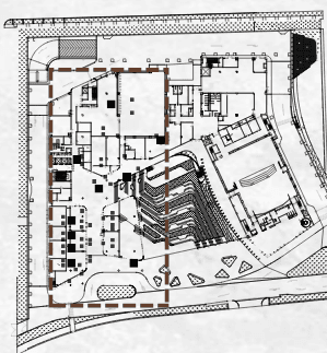 Sensor placement — studio floor plan