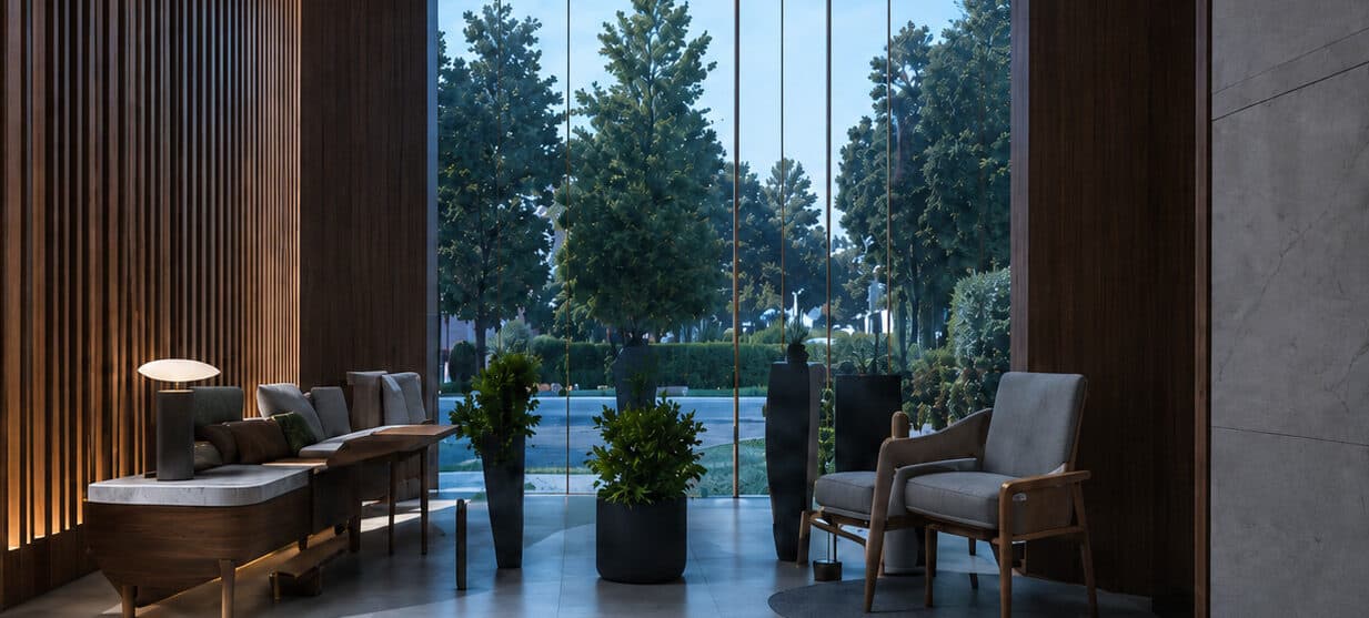 Seaside Haven — filtered interior lounge